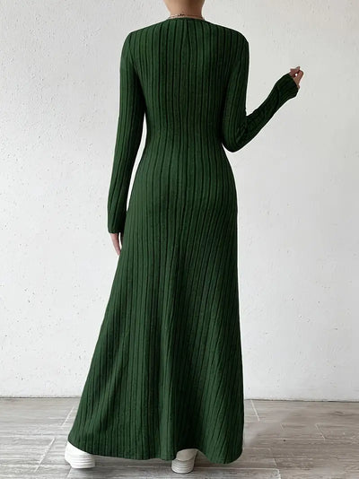 A-Line Fitted Bodice Maxi Dress for Women