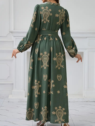 Elegant Pattern Maxi Dress for Women