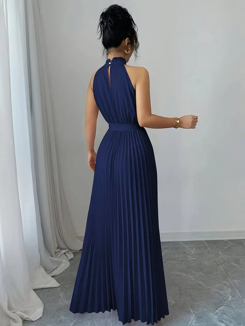 Ruched Strappy A-Line Maxi Dress for Women